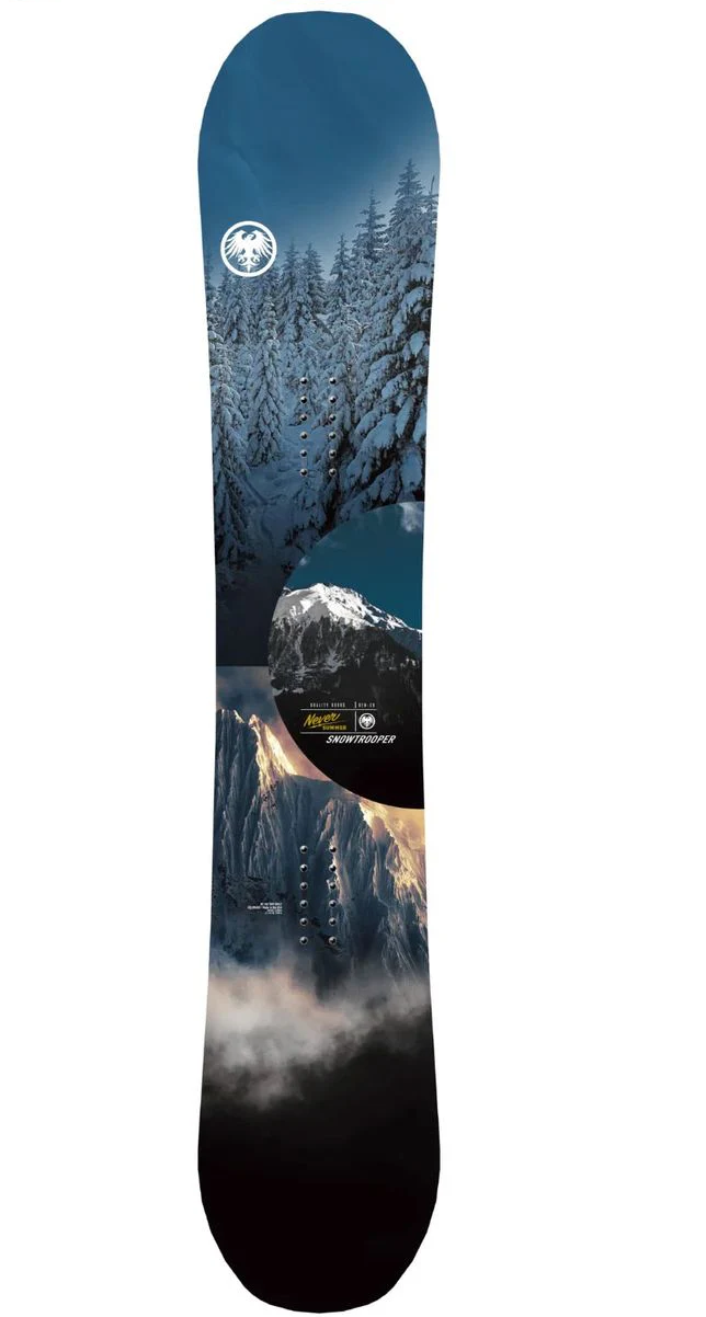 Never Summer Snowtrooper Snowboard 2025 White Blue 159